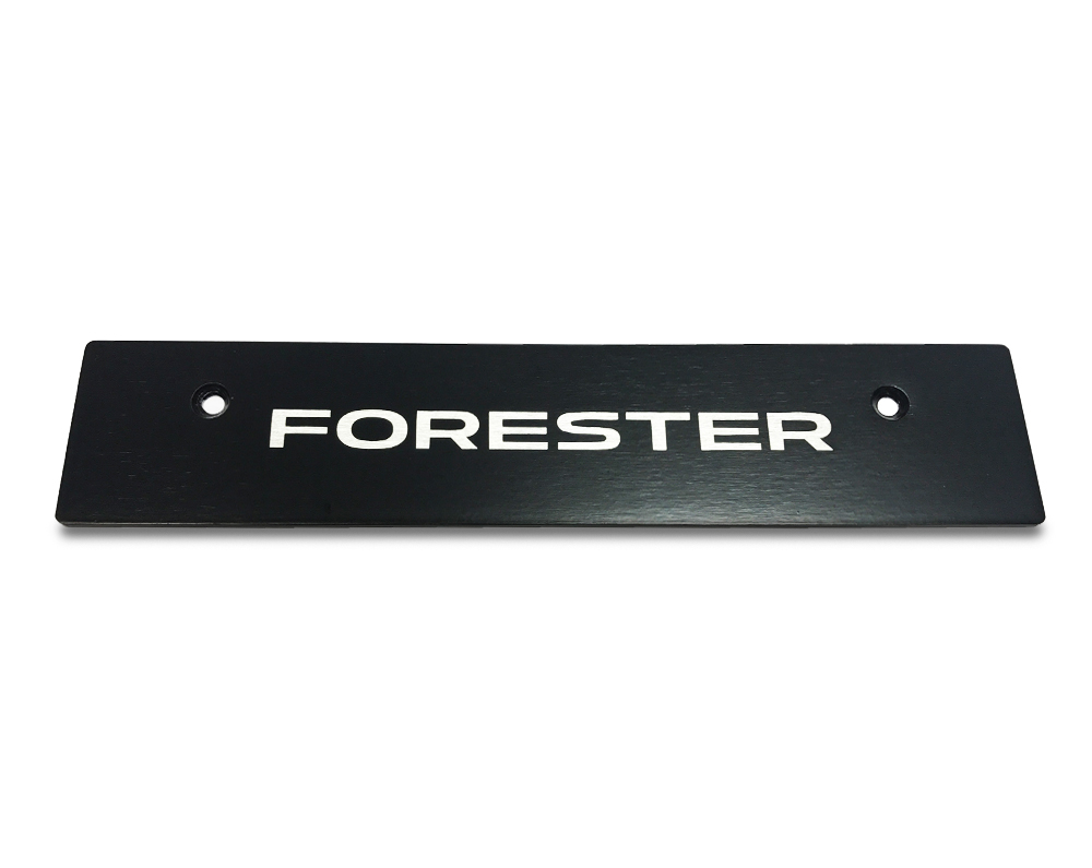 (09-17) Forester - FORESTER Logo (Painted Black) - JDM Holes